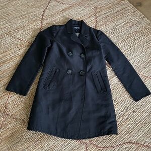 EMPORIO ARMANI JEANS SIZE 36  BLACK BUTTON COAT